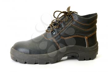 modern working boots isolated on a white background