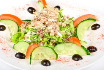 Royalty Free Photo of a Salad With Tuna