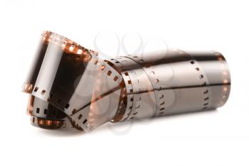 35 mm  film isolated in white background

