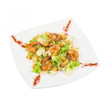 Royalty Free Photo of a Salad With Shrimp