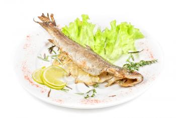 Royalty Free Photo of Baked Trout