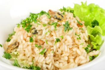 Royalty Free Photo of a Seafood Risotto 