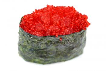 Royalty Free Photo of a Red Tobiko Sushi