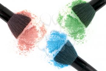 Royalty Free Photo of a Set of Cosmetic Brushes
