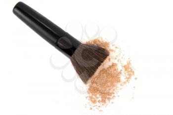 Royalty Free Photo of a Cosmetic Powder Brush