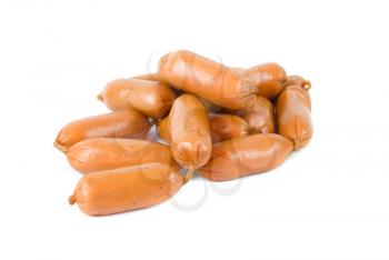 Sausages isolated on a white background