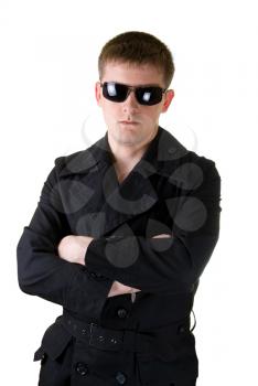 Royalty Free Photo of a Man Wearing a Jacket