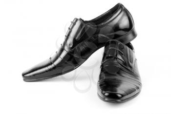 Royalty Free Photo of Black Leather Dress Shoes
