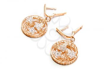 Royalty Free Photo of Gold Earrings