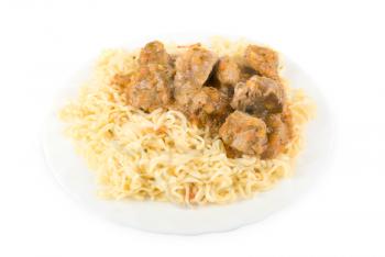 Royalty Free Photo of Spaghetti and Meatballs 