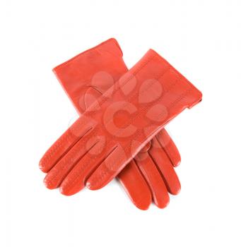 Royalty Free Photo of Red Leather Gloves