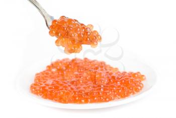 Royalty Free Photo of a Spoonful of Caviar