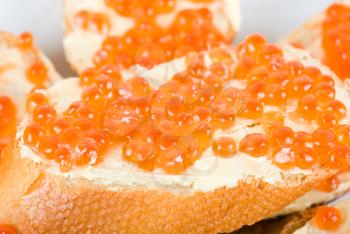 Royalty Free Photo of Caviar Sandwiches 