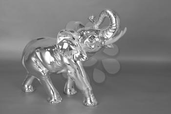 Royalty Free Photo of a Silver Elephant