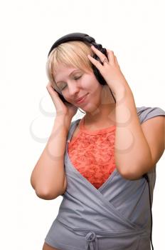 Royalty Free Photo of a Teen Girl Listening to Music