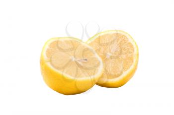 A Lemon fruit  on white background