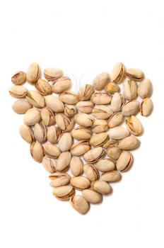 Royalty Free Photo of Pistachios Forming a Heart