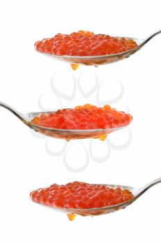 Royalty Free Photo of Spoonfuls of Caviar 