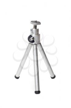 Tripod stand studio isolated over white