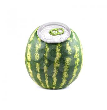 Royalty Free Photo of a Watermelon Aluminum Can