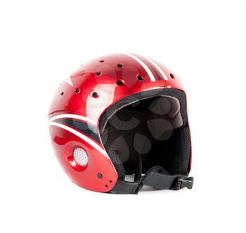 skier helmet isolated on a white background
