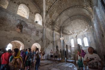 Demre, Turkey - July, 2015: inside St. Nicholas church in Demre Turkey