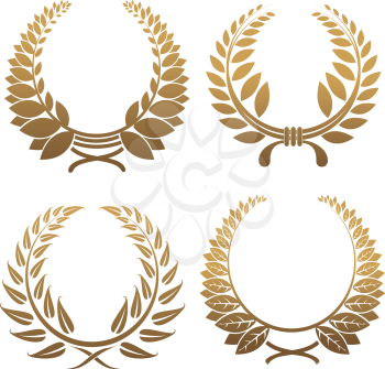 Royalty Free Clipart Image of Laurel Wreachs