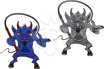 Royalty Free Clipart Image of Devils