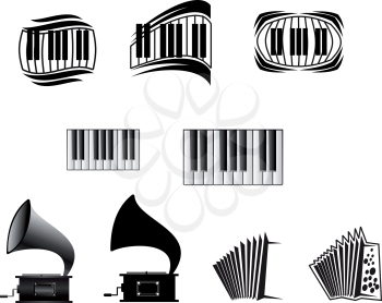 Royalty Free Clipart Image of Musical Elements
