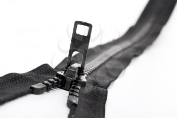 Royalty Free Photo of a Black Zipper