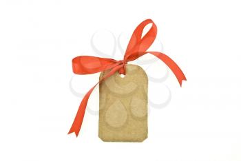 Royalty Free Photo of a Blank Cardboard Gift Tag