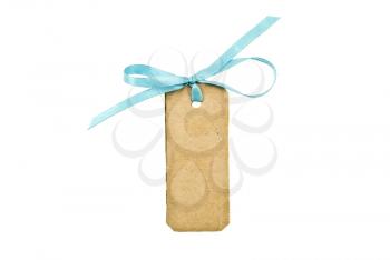 Blank cardboard gift tag