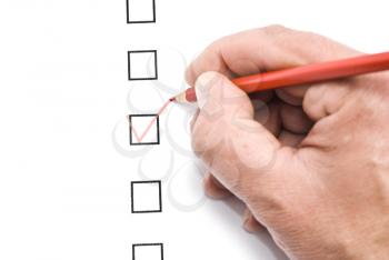 Royalty Free Photo of a Checklist