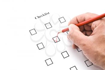 Royalty Free Photo of a Checklist