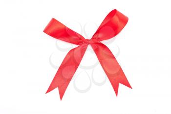 Royalty Free Photo of Red Ribbon Bow