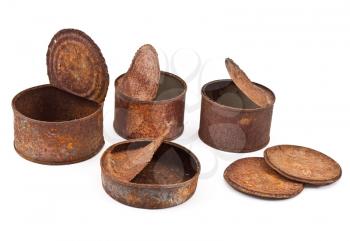 Royalty Free Photo of Rusty Cans