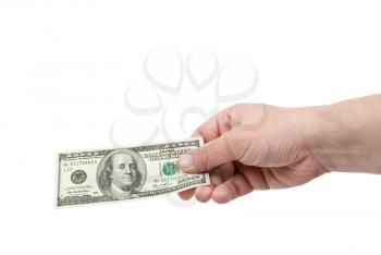 Royalty Free Photo of a Hand With Dollar Banknotes