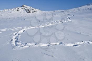 Royalty Free Photo of a Snow Mountain Background