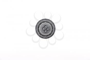 Old button isolated on white 