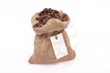 Sack with coffee bean 