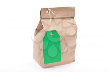 Lunch bag with green tag price