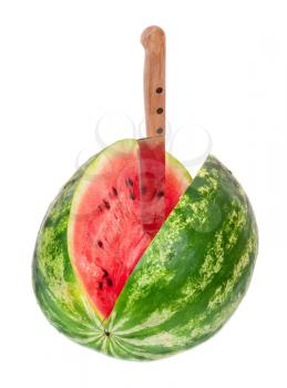 Knife in watermelon