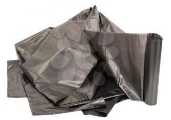 Roll of plastic garbage bags