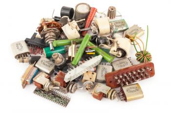 Old electronic components 