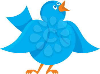 Royalty Free Clipart Image of a Bluebird
