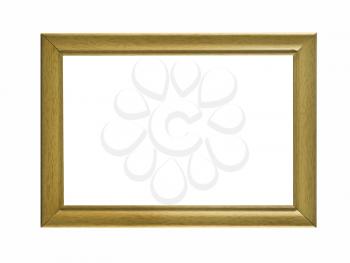 Empty horizontal Frame for picture or portrait isolated