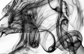 Magic Abstract fume pattern over the white background