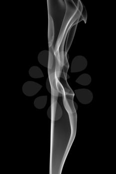 Abstract fume pattern over the black background