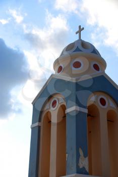 Royalty Free Photo of a Cross and Dome