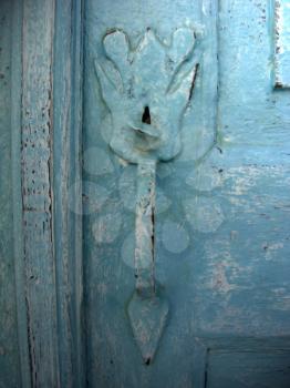 Royalty Free Photo of a Rustic Door Handle